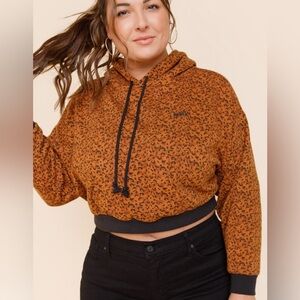 Levi's Orange and Black Hoodie